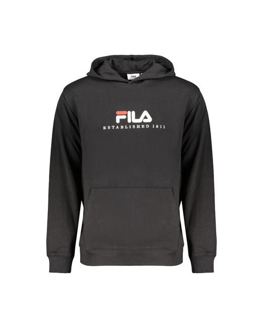Fila Gray Black Cotton Men's Sweatshirt for men