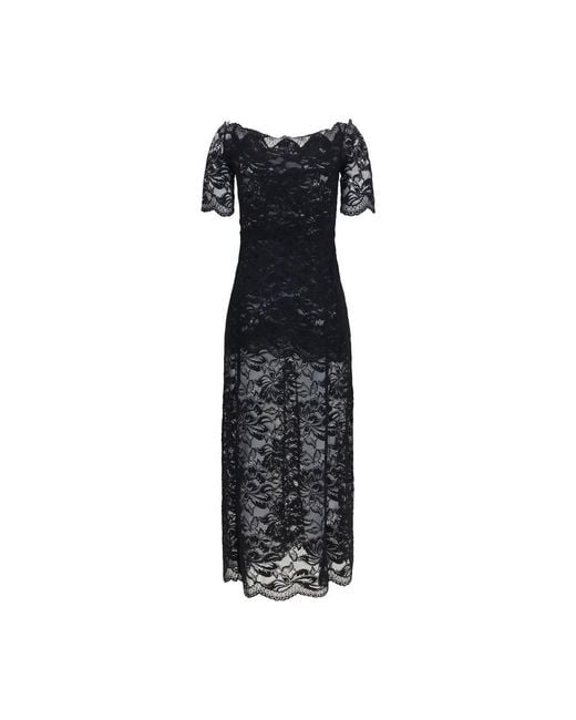 Rabanne Black Polyamide Long Dress