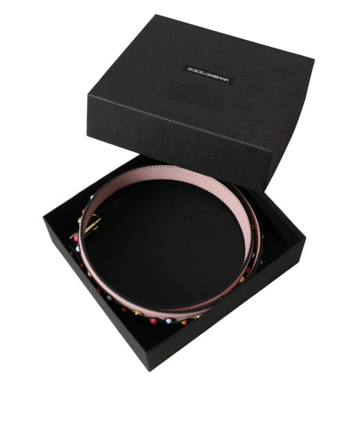 Dolce & Gabbana Pink Leather Handbag Accessory Shoulder Strap