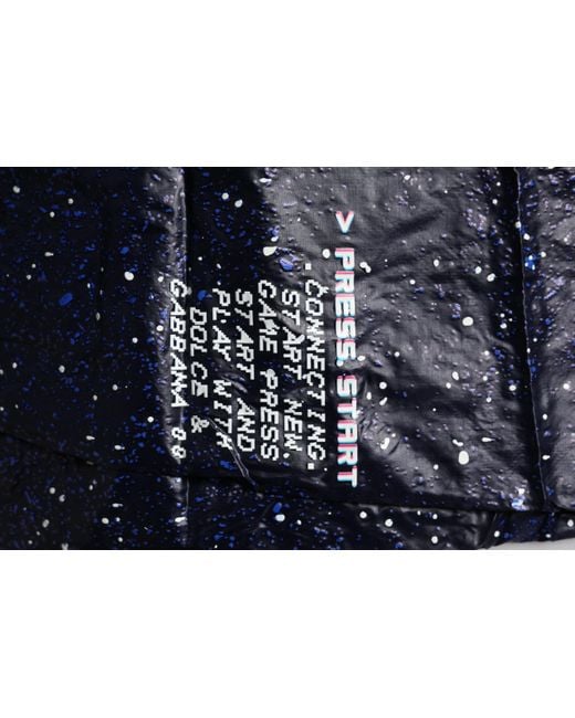 Dolce & Gabbana Dark Blue Dg Game Print Cotton Jogger Pants for men