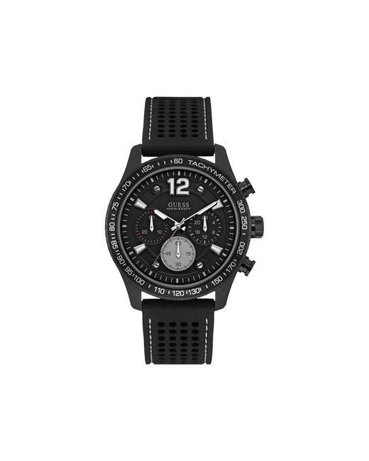 Guess Black Silicone Watch for men