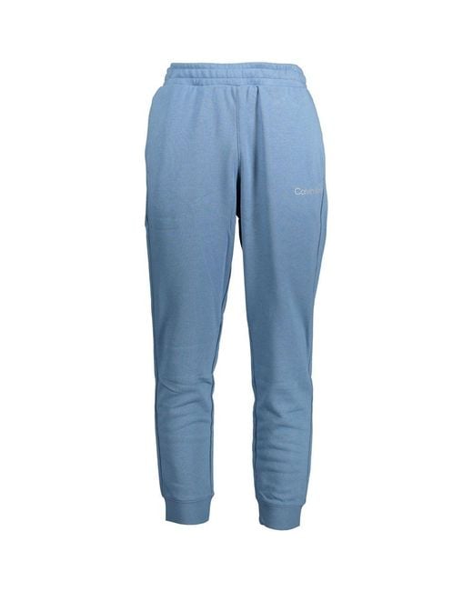 Calvin Klein Blue Cotton Men's Sweatpant for men