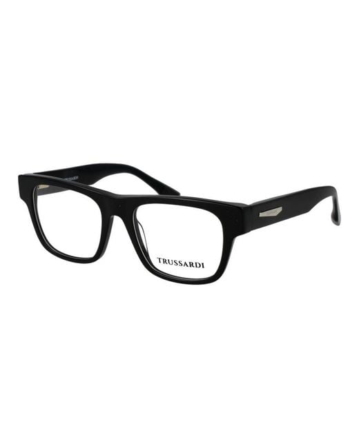 Trussardi Black Acetate Glasses (frames) for men