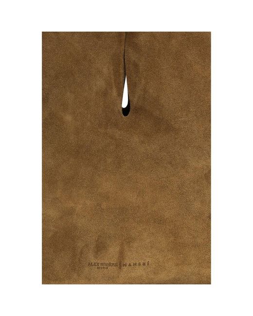 Manebí Brown Calf Leather Bos Taurus Shoulder Bag