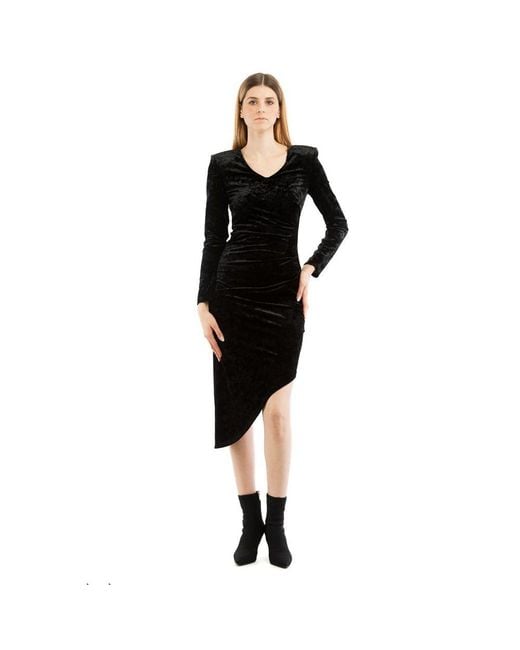 Patrizia Pepe Black Polyester Casual Dress