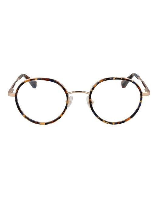 Christian Lacroix Metallic Gold Metal & Plastic Glasses (frames)
