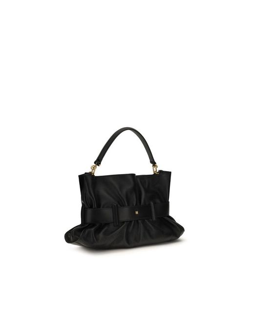 Balmain Black Calf Leather Bos Taurus Handbag