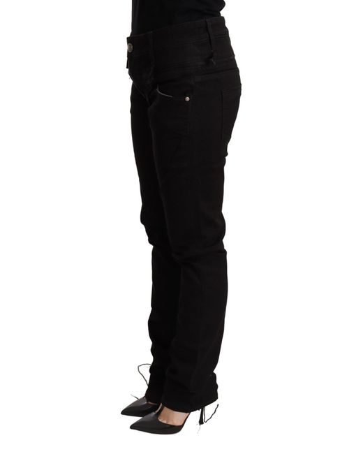 Acht Black Low Waist Skinny Denim Jeans Trouser