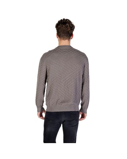 ARMANI EXCHANGE Gray Polyamide Sweatshirt for men