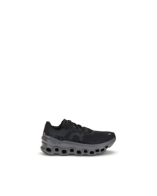 On Shoes Black Polyester Athletic Sneakers