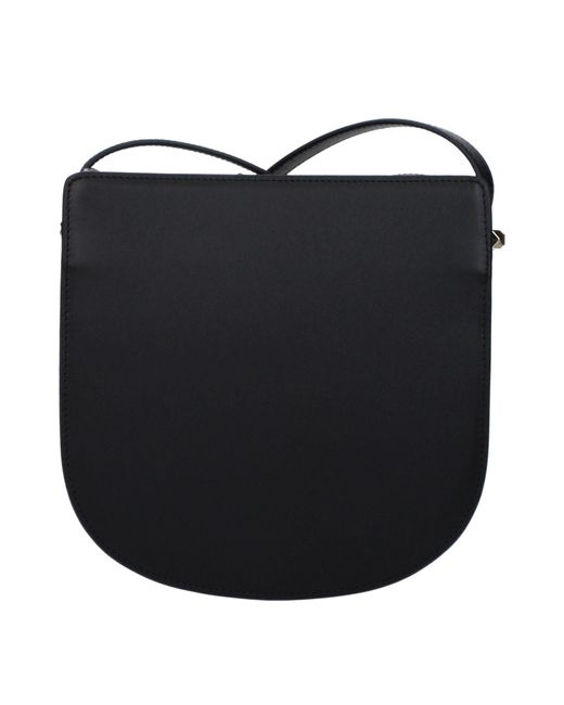 A.P.C. Black Geneva Crossbody Bag For