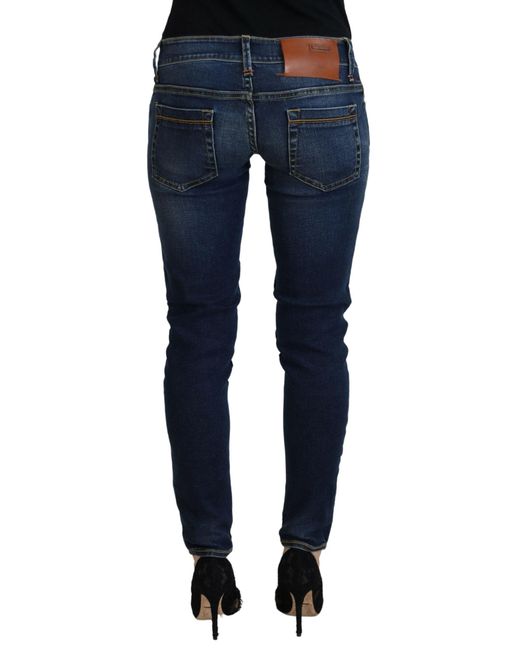 Acht Blue Chic Low Waist Skinny Denim