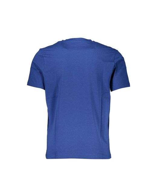 North Sails Blue Cotton T-Shirt for men
