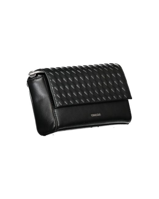 Calvin Klein Black Polyester Shoulder Bag"