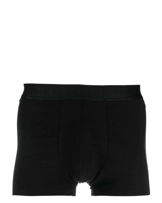 Wolford Black Logo-Waistband Boxers Set Of 2 for men