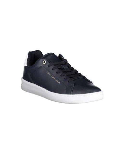 Tommy Hilfiger Blue Elevate Your Sneaker Game: Chic Laced Footwear for men