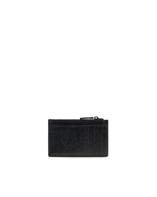 Balenciaga Black Lamb Ovis Aries Aries Wallet