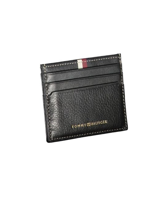 Tommy Hilfiger Black Leather Wallet for men