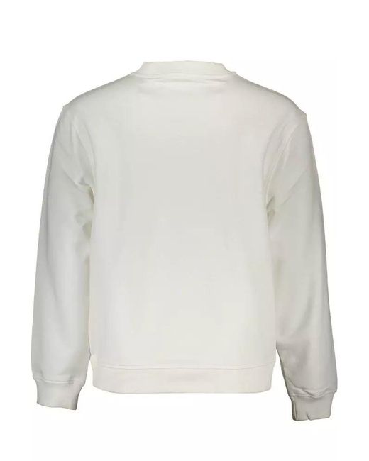 Calvin Klein White Cotton Sweater for men