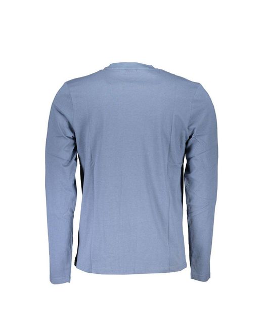 North Sails Blue Cotton Men T for men