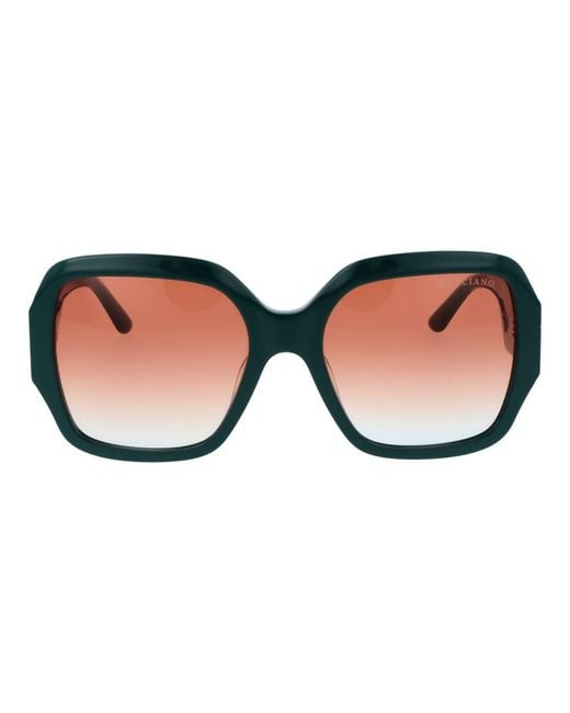 MARCIANO BY GUESS Blue Turquoise Acetate Sunglasses