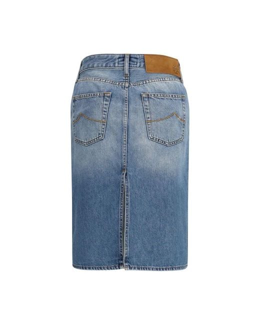 Jacob Cohen Blue Skirt