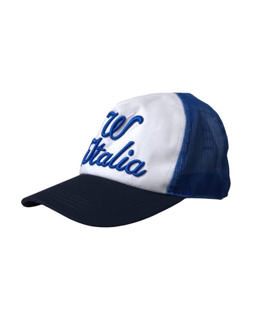 Dolce & Gabbana Blue Italia Mesh Baseball Hat