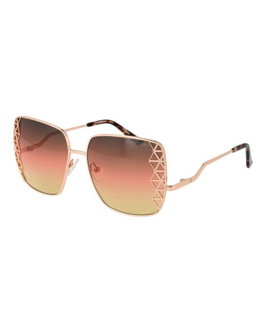 MARCIANO BY GUESS Brown Rose Gold Sunglasses