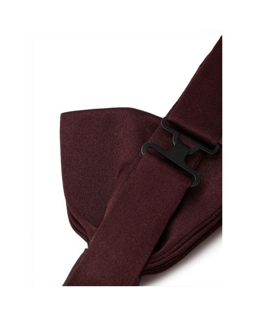 Dolce & Gabbana Purple Burgundy Silk Bow Tie for men