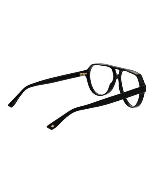 DSquared² Black Acetate Glasses (frames) for men