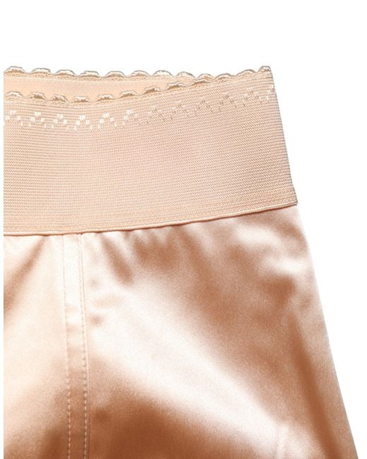 Dolce & Gabbana Natural Beige Silk Blend High Waist Girdle Panty Underwear