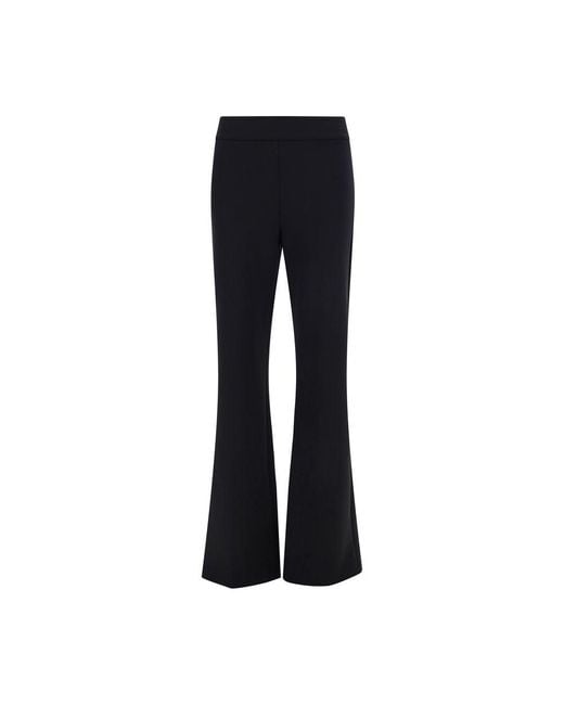 Avenue Montaigne Blue Black Elastane Flared Pants