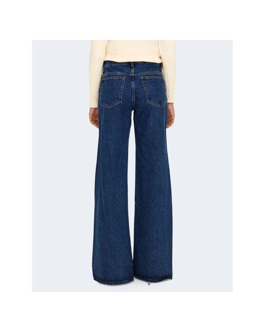 ONLY Blue Cotton Jeans & Pant