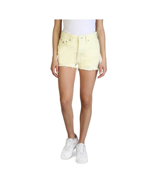 Tommy Hilfiger Cotton Canary Yellow Shorts - Save 6% - Lyst