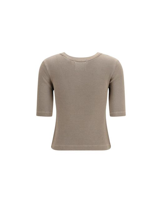 Citizens of Humanity Women's Gray Beige Cotton T