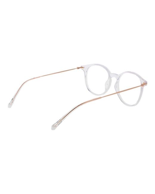 Polaroid Metallic White Polyamide Glasses (frames)