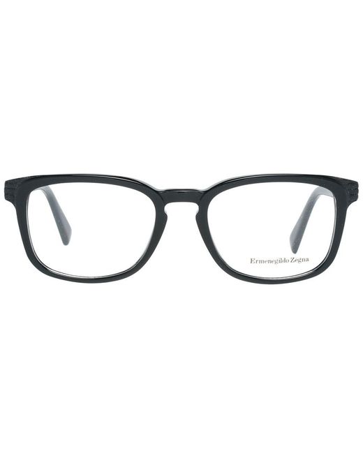 Zegna Black Full Rim Optical Frames for men