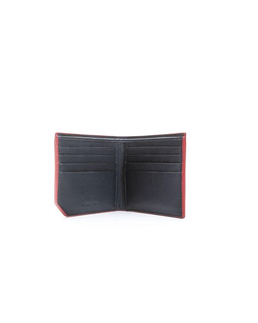 Cerruti 1881 Black Blue Calf Leather Wallet