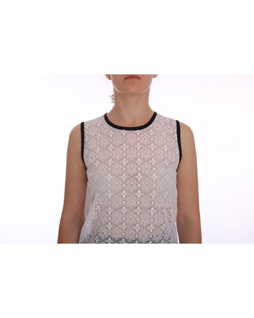 Dolce & Gabbana Gray Elegant Nylon Tank Top