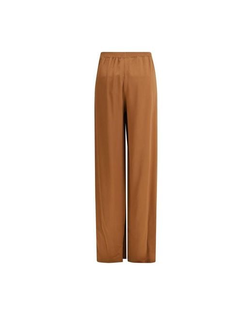 Fabiana Filippi Brown Viscose Casual Pants