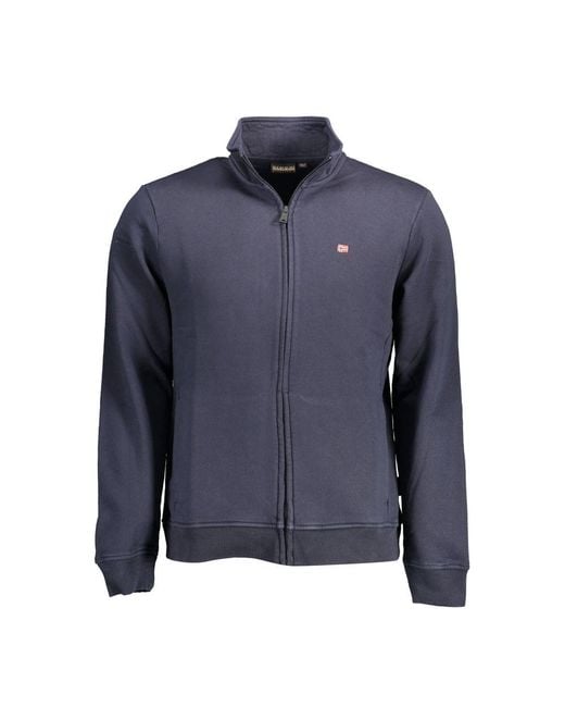 Napapijri Blue Cotton Sweater for men