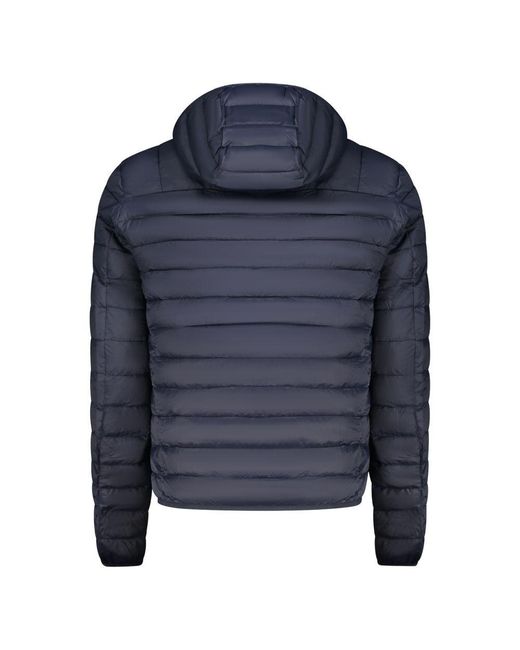 Roberto Cavalli Blue Polyester Jacket for men