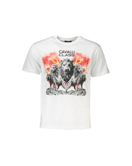 Roberto Cavalli White Cotton Men T for men
