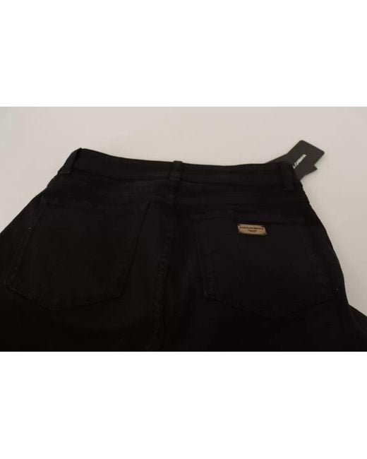 Dolce & Gabbana Black Cotton Stretch Skinny Denim Jeans