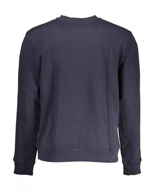 Napapijri Blue Cotton Sweater for men