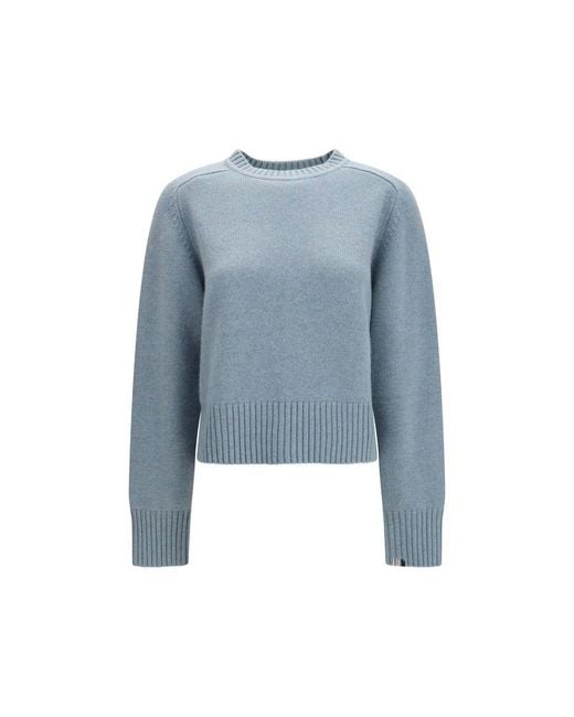 Extreme Cashmere Blue Cashmere Sweatshirt