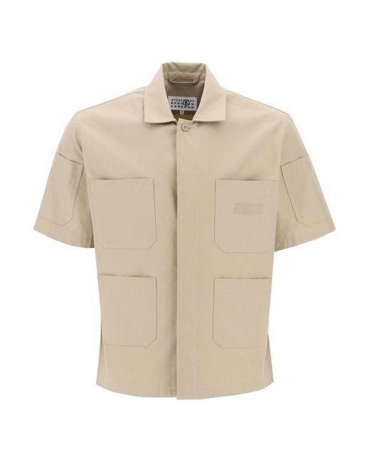 MM6 by Maison Martin Margiela Natural Cotton Bowling Shirt For for men