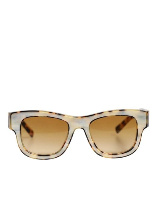 Dolce & Gabbana Natural Dg4379F Tortoiseshell Gradient Acetate Shades Sunglasses