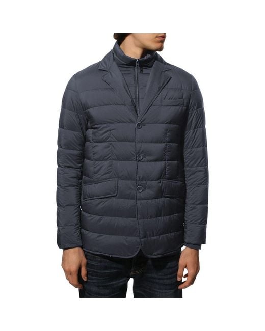 Herno Blue Polyamide Jacket for men