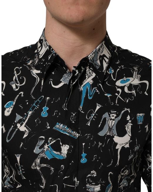 Dolce & Gabbana Black Casual Shirts for men